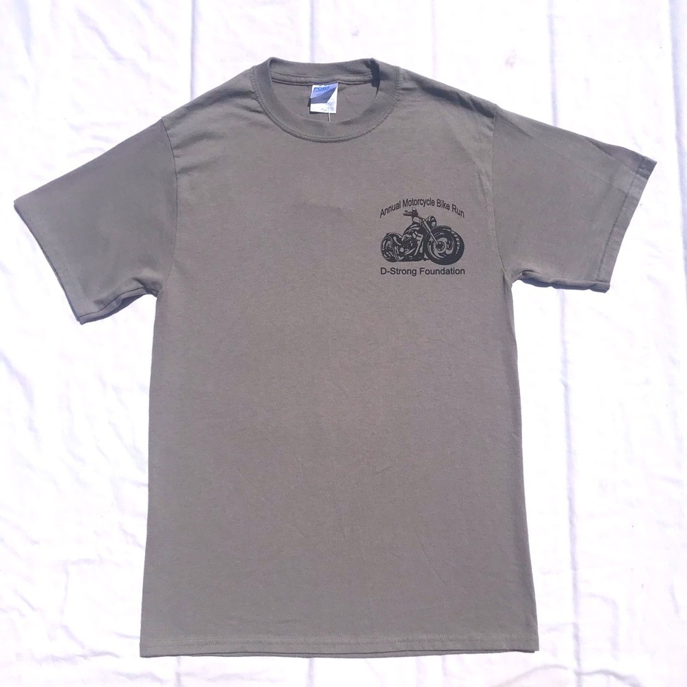 Dorian J Murray Bike Run Adult T-shirt Gray Small